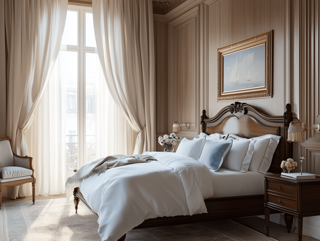 Pink sheer curtains for bedroom