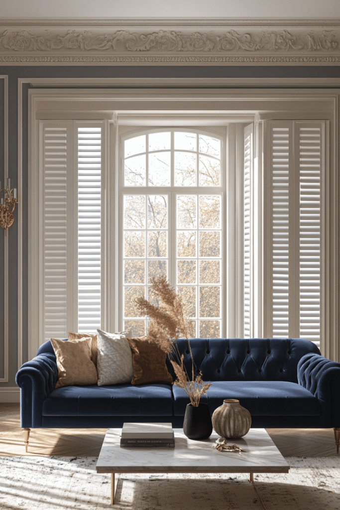 Parisian interior with California shutters in the GTA